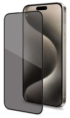 Celly - PRIVACYF1080BK Schermo Protettivo e antiriflesso per la privacy - Apple IPhone 16 Pro