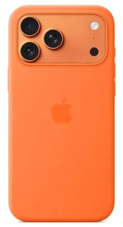 Custodia Apple MagSafe Silicone Arancione per iPhone 17 Pro Max con Tracolla