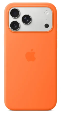 Custodia Apple MagSafe Silicone Arancione per iPhone 17 Pro Max con Tracolla