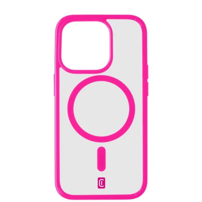 Custodia iPhone 15 Pro Fucsia Pop Mag Cellularline POPMAGIPH15PROF