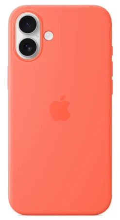 Custodia MagSafe in Silicone per iPhone 16 Plus - Colore Mandarancio