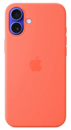 Custodia MagSafe in Silicone per iPhone 16 Plus - Colore Mandarancio