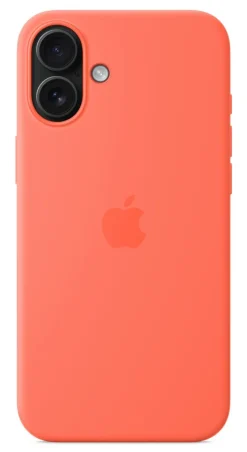 Custodia MagSafe in Silicone per iPhone 16 Plus - Colore Mandarancio