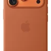 Custodia MagSafe in silicone Apple per iPhone 17 Pro terracotta con tracolla