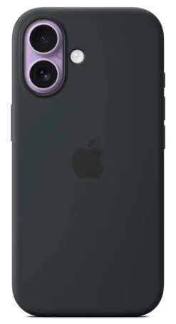 Custodia MagSafe in silicone Apple per iPhone 17 nera – Protezione elegante e ricarica wireless