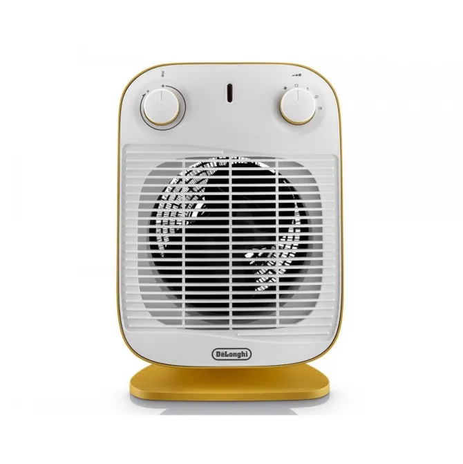 DeLoghi Stufa elettrica con elettroventola 2000W Giallo