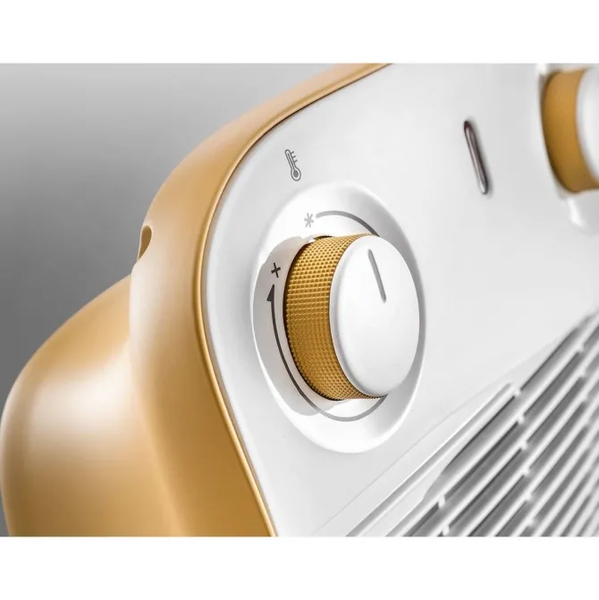 DeLoghi Stufa elettrica con elettroventola 2000W Giallo