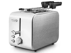 DeLonghi CTX 2203.W 2fetta/e 550W Argento, Bianco tostapane