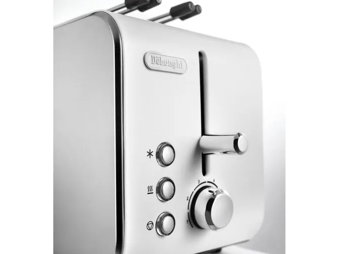 DeLonghi CTX 2203.W 2fetta/e 550W Argento, Bianco tostapane
