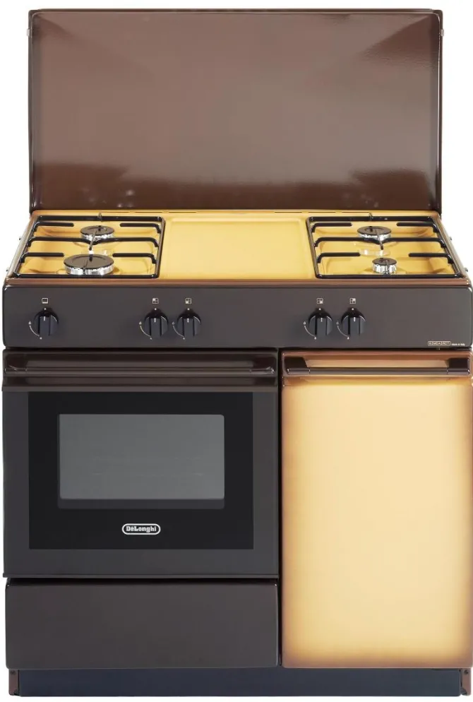 DE LONGHI - Cucina e forno SGK 854 NM Classe A, 4 fuochi a gas - COPPERTONE