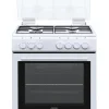 De'Longhi DL 664 EW - Cucina a gas con forno elettrico, 4 fuochi, 60x60 cm, bianco, Classe energetica A