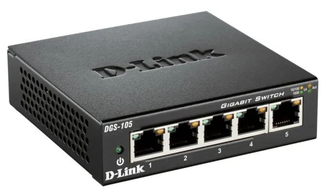 D-Link DGS-105 No gestito Nero switch di rete