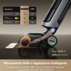 DREAME Scopa elettrica H15 PRO VIM HEAT-Nero / Grigio