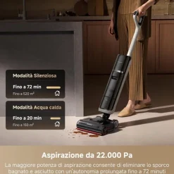 DREAME Scopa elettrica H15 PRO VIM HEAT-Nero / Grigio