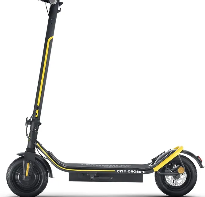 Ducati SCRAMBLER CITY CROSS-E X STREET - Monopattino Elettrico - Potenza Max 600W - Batteria 450Wh - Pneumatici Tubless 10" - Impianto frenante a tamburo anteriore e posteriore con doppia leva - Autonomia fino a 45km - Carico max 120kg