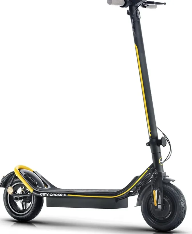 Ducati SCRAMBLER CITY CROSS-E X STREET - Monopattino Elettrico - Potenza Max 600W - Batteria 450Wh - Pneumatici Tubless 10" - Impianto frenante a tamburo anteriore e posteriore con doppia leva - Autonomia fino a 45km - Carico max 120kg