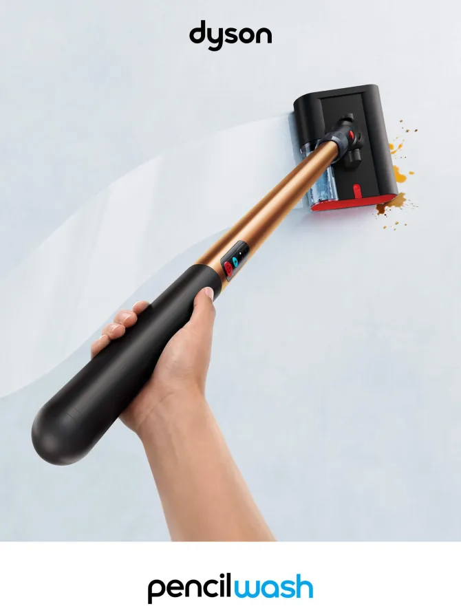 Dyson PencilWash Lavapavimenti, Rimuove Sporco Umido e Secco