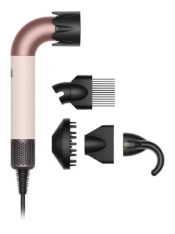 DYSON - Supersonic r™ Asciugacapelli Professionale effetto Riccio/Mosso, 1600 Watt, 3 velocità, 5 accessori, 110.000 giri - Rosa