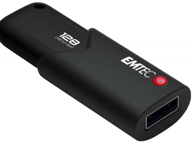 Emtec B120 Click Secure unità flash USB 128 GB USB tipo A 3.2 Gen 2 (3.1 Gen 2) Nero