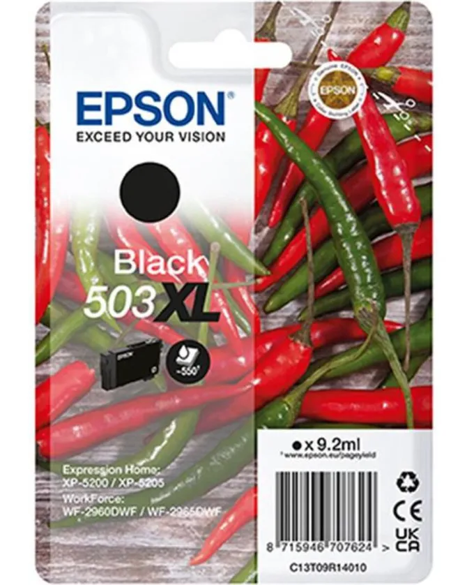 EPSON - INK SERIE PEPERONCINI NERO 503 XL-Nero