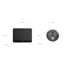Ezviz - Campanello senza fili Spioncino di sicurezza | Ezviz Wifi Hp4