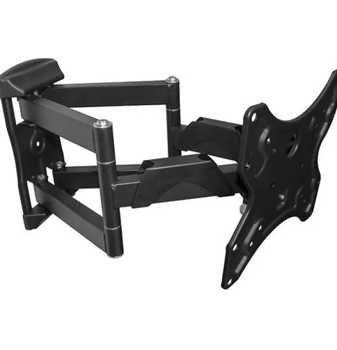 Fe.Al. SMART Q Supporto da parete per TV 32"-55" Doppio braccio per TV a schermo CURVO e PIATTO
