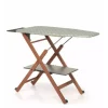 Foppapedretti - Asse da Stiro Pieghevole 1020x490 mm Rotelle Noce Assai Evo Noce
