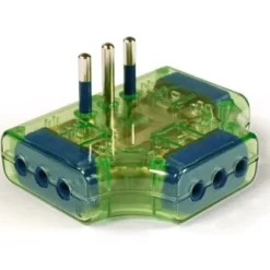 Garanti 82252-E adattatore per presa di corrente Tipo L (IT) Verde, Trasparente