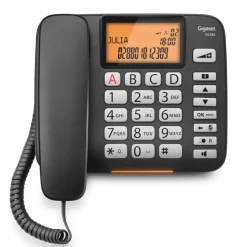 Gigaset DL580 telefono Telefono analogico Nero Identificatore di chiamata