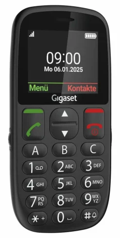 Gigaset GL395 5,59 cm (2.2") EasyPhone Cellulare semplificato, SIM singola, 90 g, Display 2.2 pollici - Nero