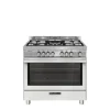 Glem Gas Cucina 5 Fuochi Forno Elettrico Ventilato Inox