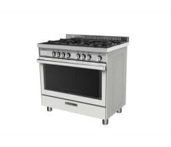 Glem Gas Cucina 5 Fuochi Forno Elettrico Ventilato Inox