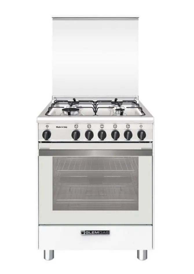 Glem Gas SA664VWH cucina A Bianco