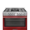 GLEM GAS ST965MRS CUCINA CON FORNO ELETTRICO 104LT A+ Rosso