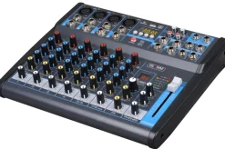 GLEMM - MXP 08 AUDIO, Mixer microfonico 8 canali - Nero