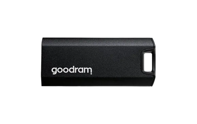 GoodRam - Disco rigido SSD esterno da 1TB - USB 3.2 Gen. 2x2 Tipo-C - Move Ridge Nero - Velocità di lettura fino a 2000MB/s, velocità di scrittura fino a 2000MB/s - Custodia in metallo - 75×32×9,5mm