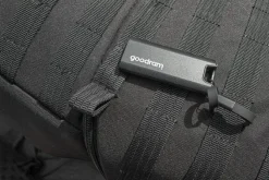 GoodRam - Disco rigido SSD esterno da 1TB - USB 3.2 Gen. 2x2 Tipo-C - Move Ridge Nero - Velocità di lettura fino a 2000MB/s, velocità di scrittura fino a 2000MB/s - Custodia in metallo - 75×32×9,5mm