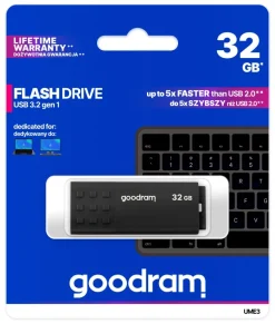 Goodram UME3 - Chiavetta USB 3.0, 32 GB, colore: Nero