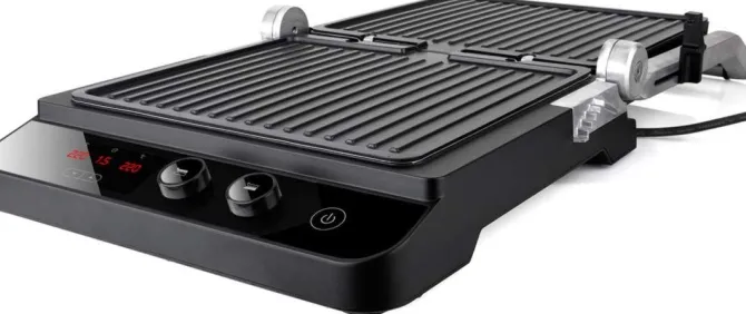 Grill Elettrico Black+Decker BXGR2000E 2000 W Acciaio Inossidabile Nero