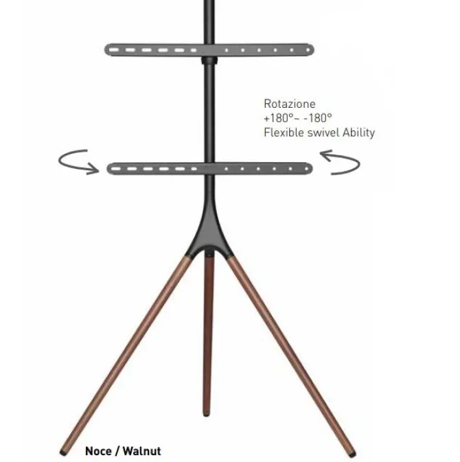 Guarnieri 397 Supporto da pavimento per TV piatte o curve da 45”a 65”