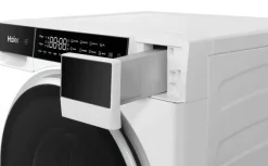 Haier Minidrum, Lavasciuga Compatta 5+2,5 KG, Classe A, 1200 giri, Bianco, AI PowerDrive, Refresh, Wi-Fi, HWD50-BP12307U-S