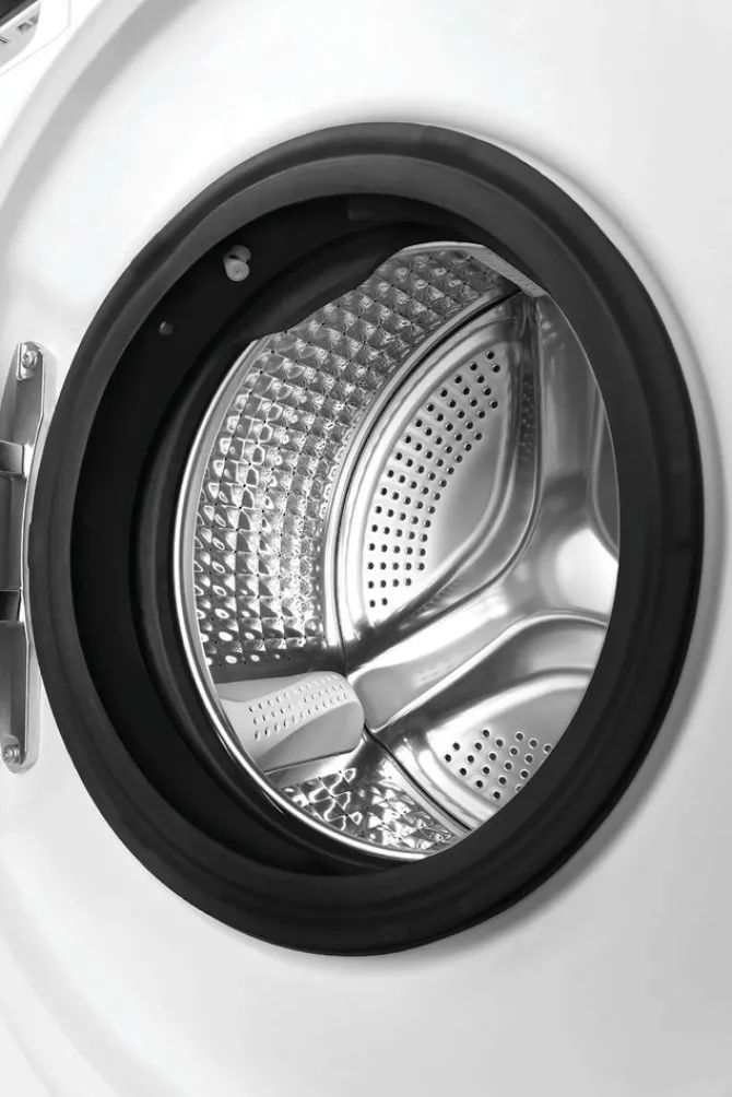Haier Minidrum, Lavasciuga Compatta 5+2,5 KG, Classe A, 1200 giri, Bianco, AI PowerDrive, Refresh, Wi-Fi, HWD50-BP12307U-S