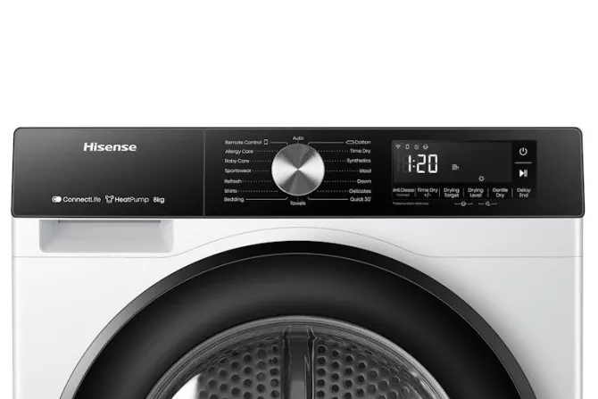 HISENSE - Asciugatrice DH3S802BW2 8 Kg Classe A++-Bianco