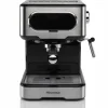 Hisense Macchina per caffè HESCM15DBK Cappuccinatore Pressione a 15 bar Serbatoio da 1,5 lt Cialde e polvere
