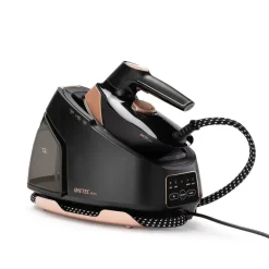 Imetec Evos, Ferro da Stiro con Caldaia, Tecnologia Flash Steam con Vapore Potenziato, Pressione fino a 7 bar, Piastra Infinity Glide Alta Scorrevolezza,
