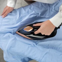Imetec Evos, Ferro da Stiro con Caldaia, Tecnologia Flash Steam con Vapore Potenziato, Pressione fino a 7 bar, Piastra Infinity Glide Alta Scorrevolezza,