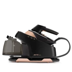Imetec Evos, Ferro da Stiro con Caldaia, Tecnologia Flash Steam con Vapore Potenziato, Pressione fino a 7 bar, Piastra Infinity Glide Alta Scorrevolezza,