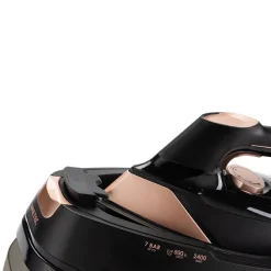 Imetec Evos, Ferro da Stiro con Caldaia, Tecnologia Flash Steam con Vapore Potenziato, Pressione fino a 7 bar, Piastra Infinity Glide Alta Scorrevolezza,