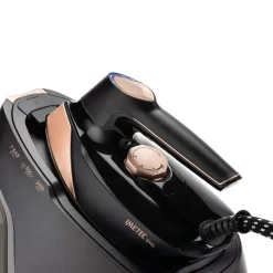 Imetec Evos, Ferro da Stiro con Caldaia, Tecnologia Flash Steam con Vapore Potenziato, Pressione fino a 7 bar, Piastra Infinity Glide Alta Scorrevolezza,
