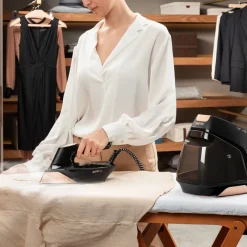 Imetec Evos, Ferro da Stiro con Caldaia, Tecnologia Flash Steam con Vapore Potenziato, Pressione fino a 7 bar, Piastra Infinity Glide Alta Scorrevolezza,
